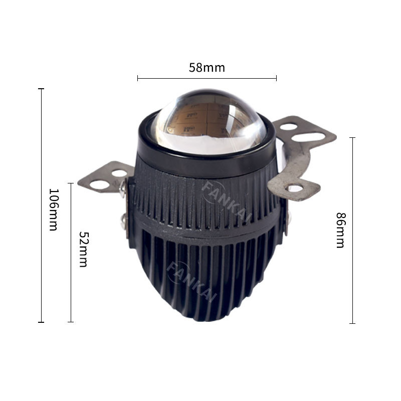 Lente de luz antiniebla LED de doble haz de 2 pulgadas, adecuada para Wey Tank 300, modificación de coche, haz alto y bajo integrado, impermeable.