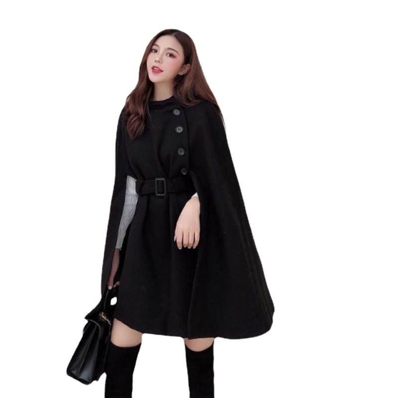 All-match Cloak Woolen Coat - Image 1
