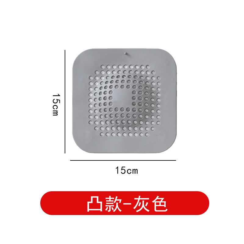 Cubierta de drenaje de piso de silicona desodorante Filtro de fregadero red de alcantarillado antibloqueo Filtro de cabello estera de drenaje de piso Generación de cabello