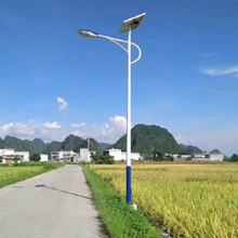 鄉村建設路燈6米太陽能燈戶外景觀庭院燈監控桿農村景區智能路燈