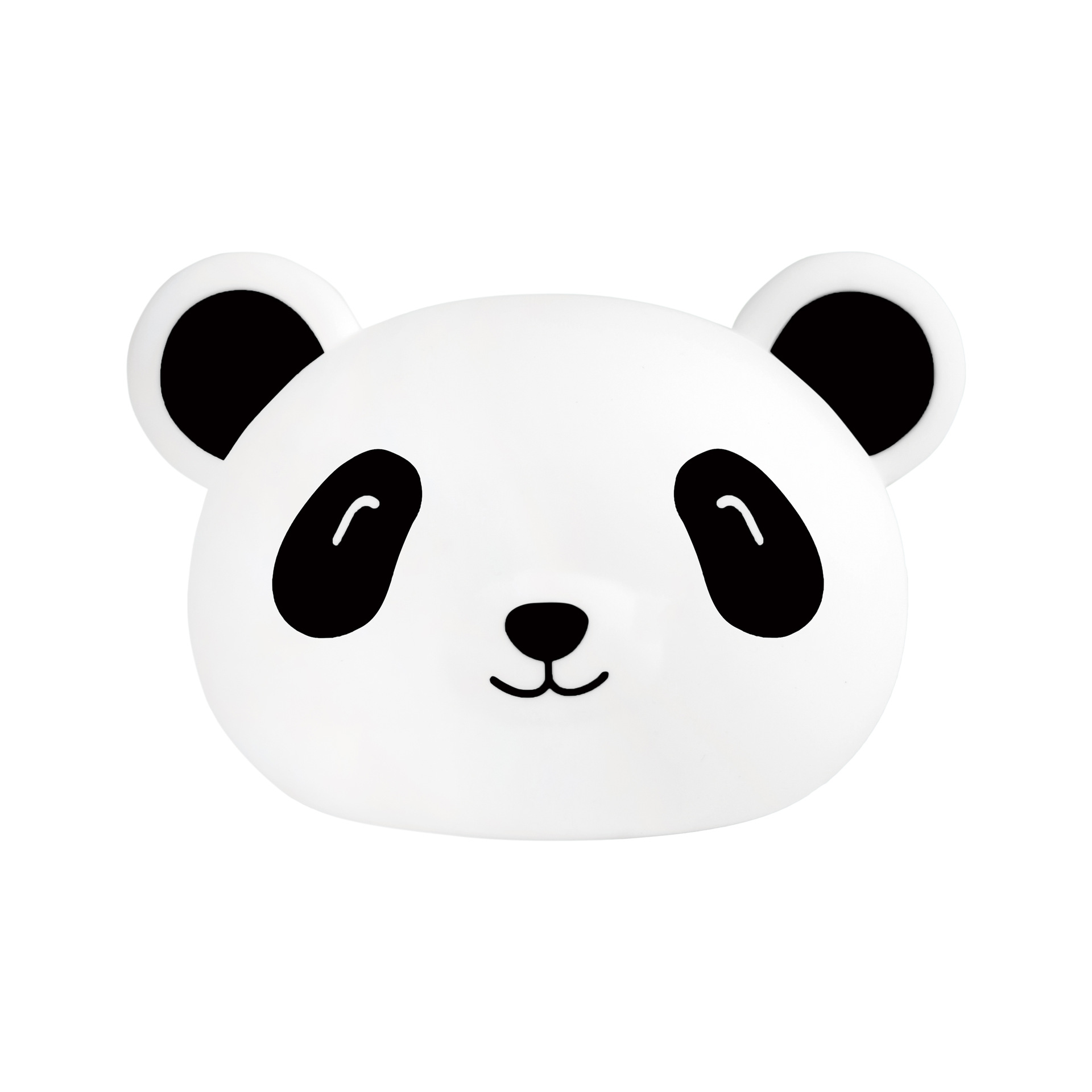 Lámpara táctil de silicona con diseño de panda de dibujos animados, estilo celebridad de internet, para dormitorio, luz nocturna recargable de goma suave, decoración para el hogar. image 7