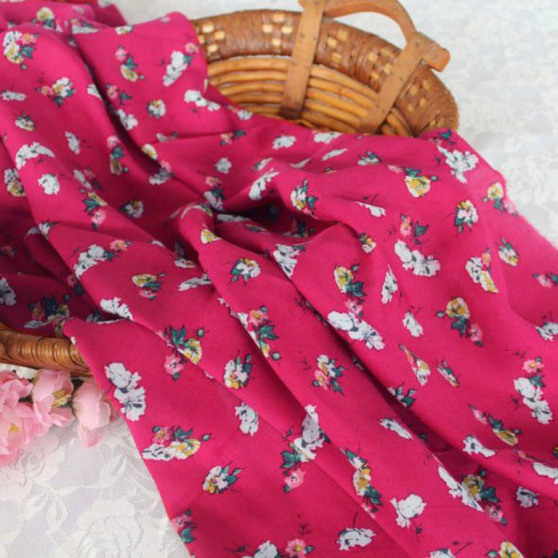 Шифон шелковая ткань, летний пижама, домашняя одежда, floral print