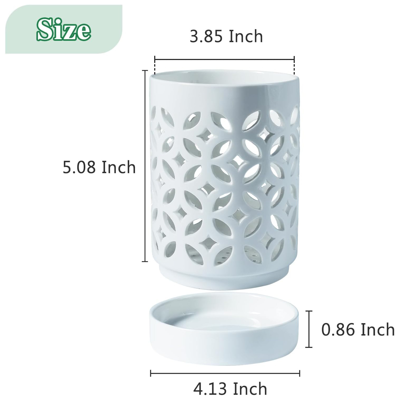 雕通筷筒白色【铜钱】