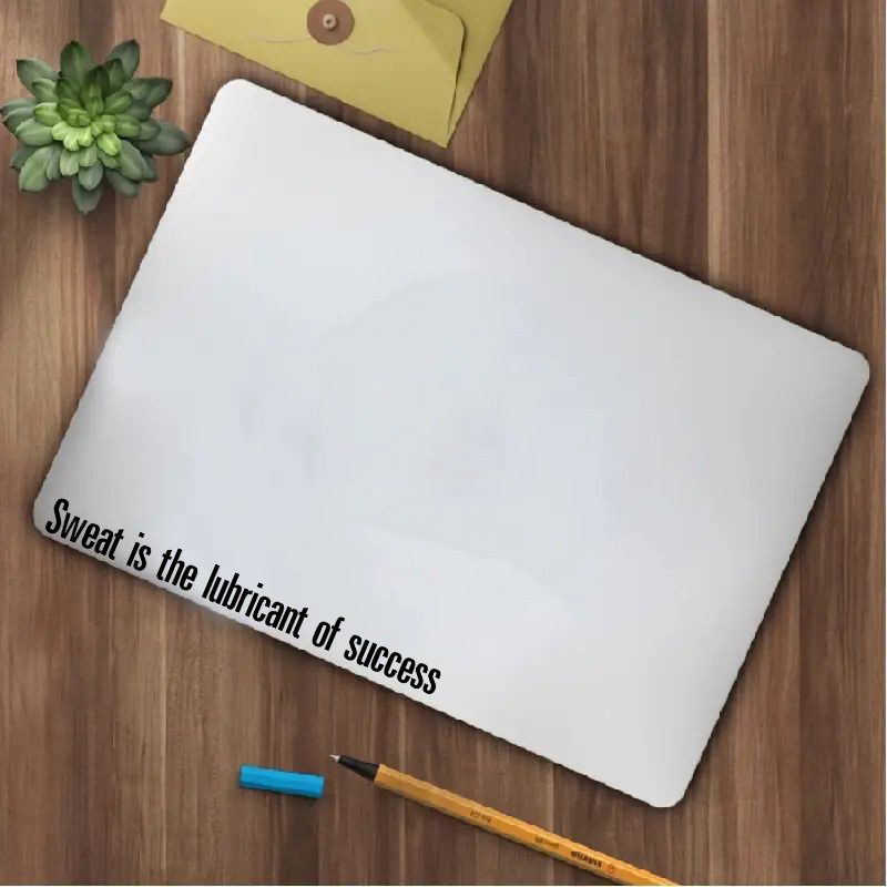 "Sweat Is the Lubricant of Success" Letter Pattern Car Reflective Decorative Sticker for Car Body, Window, and Rearview Mirror "Sweat Is the Lubricant of Success" Letter Pattern Car Reflective Decorative Sticker for Car Body, Window, and Rearview Mirror