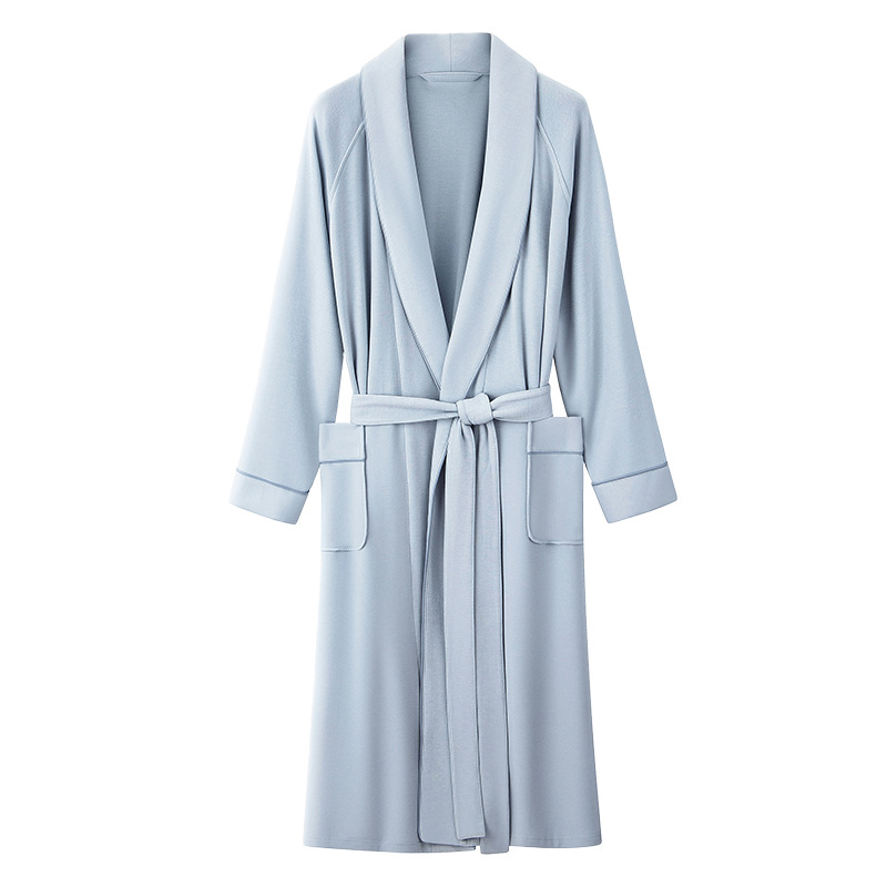 Tencel de lujo de doble cara de lana de otoño e invierno de las mujeres largo camisón albornoz aminoácido puede salir a casa desgaste pijamas en stock