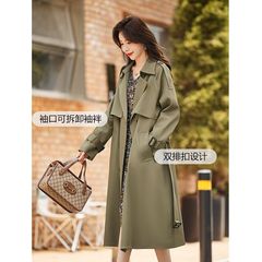 风衣女中长款2025年秋季新款时尚设计感休闲宽松气质流行大衣外套