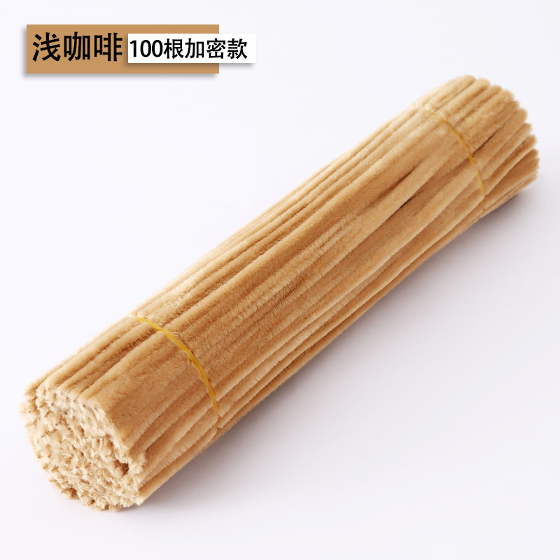 Macarón torsión varilla de cifrado ramo de terciopelo hecho a mano DIY material paquete de juguetes inteligentes fuegos artificiales raíz de pelo colorido