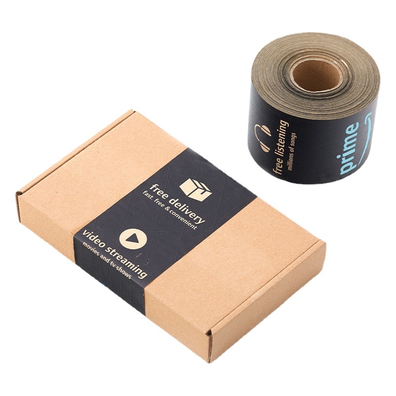 Amazon BOPP Kraft cinta de papel mojado sin agua banda de sellado de envases de embalaje Express E-Commerce cinta al por mayor