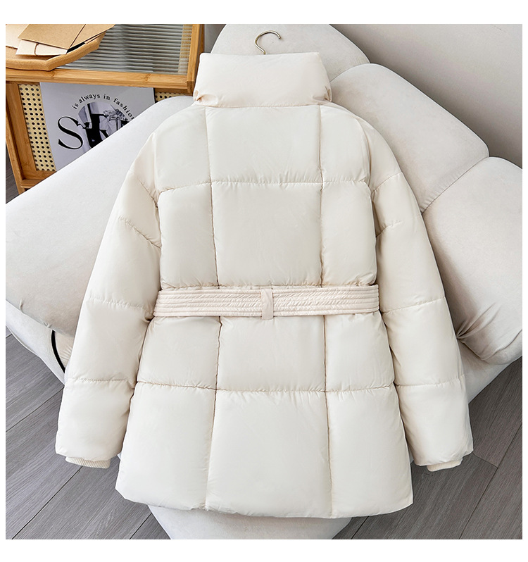 Abbigliamento da donna inverno nuovo cappotti invernali di media lunghezza giacca di cotone celebrità di Internet giacca di cotone sottile e larga con vita spessa_voghion.com