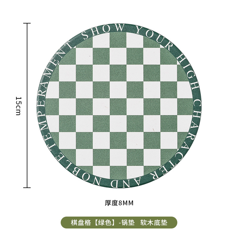 Luz de lujo creativo posavasos de cerámica estera de aislamiento estera impermeable mantel absorbente traje de montaña antideslizante estera de corcho