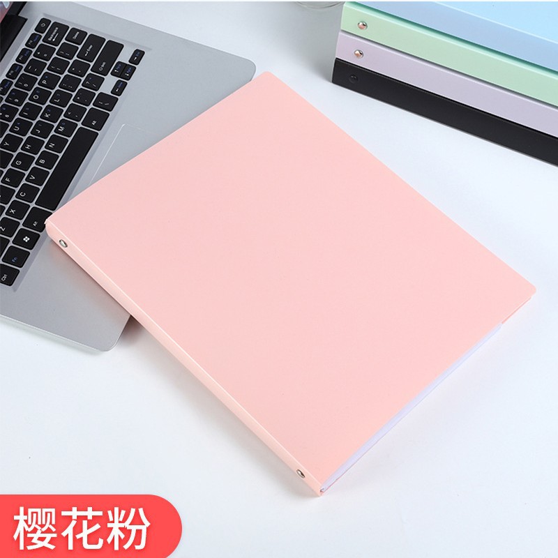 A4パンチングバインダークリップ4穴ファイル楽譜クリップカラー透明インサートカバー資料ブック収納帳