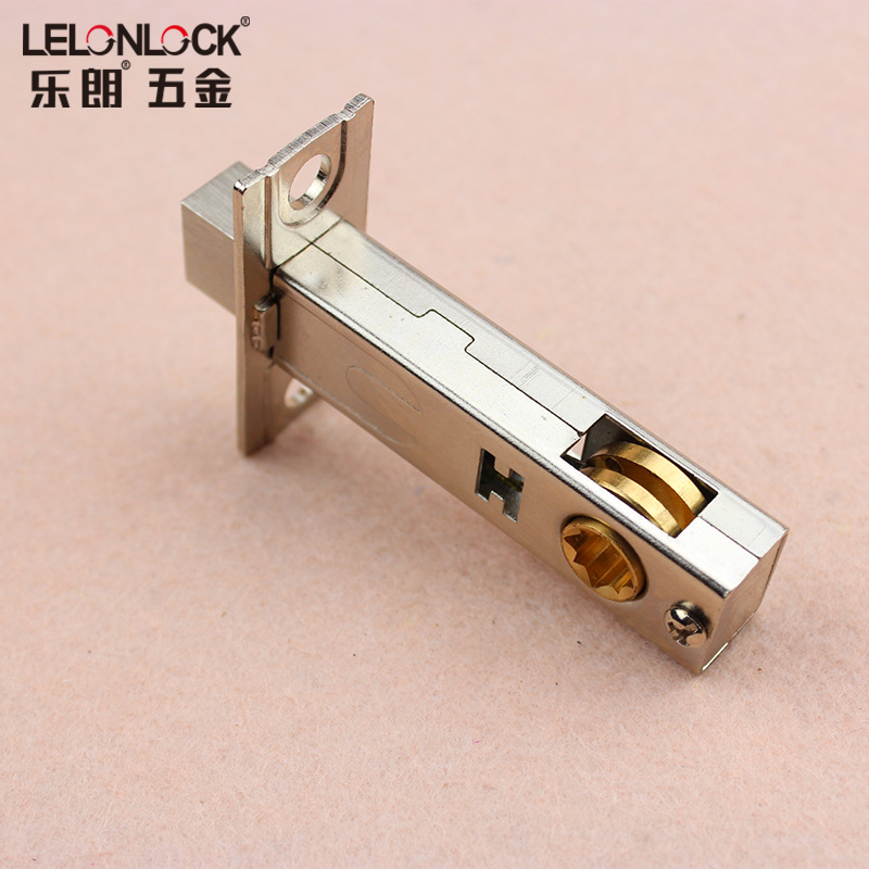 60 / 70 agujero de bloqueo de lengua cuadrada de canal personalizado puerta invisible cuerpo de bloqueo de lengua única accesorio de bloqueo de lengua interior de la puerta del baño