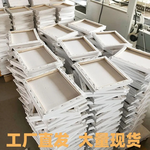 Oil painting frame cloth frame linen cotton oil painting board acrylic painting material inside solid wood oil canvas with frame painting tools manufacturers wholesale