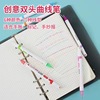 New product double -headed curve pen roller contour pencil Student bookmail line -shaped pen roller pens