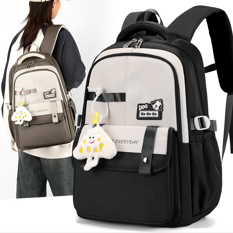 Mochila femenina 2024 nueva moda coreana de gran capacidad escuela secundaria escuela secundaria estudiante mochila bolsa de viaje de ocio al por mayor