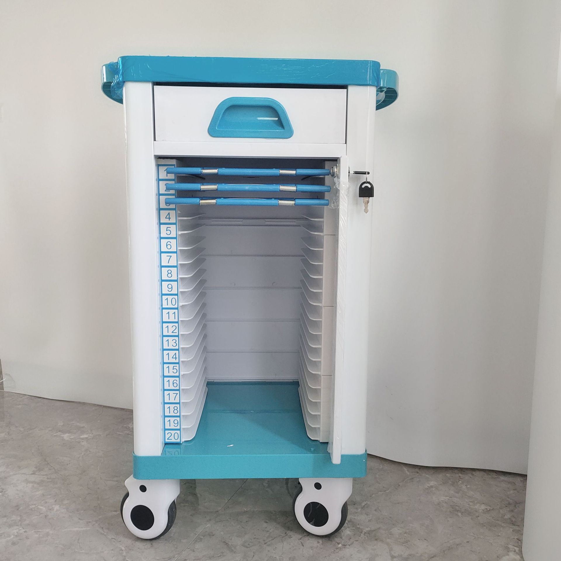 批发ABS病历车不锈钢病历夹推车加厚病历柜塑料病例柜病历本收纳