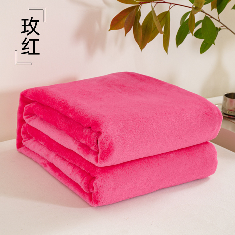 Manta de Franela de Color Sólido, Manta para Regalo de Empresa, Manta en Caja de Regalo, Beneficios para Empleados, Regalos para Celebración de Apertura de Tienda