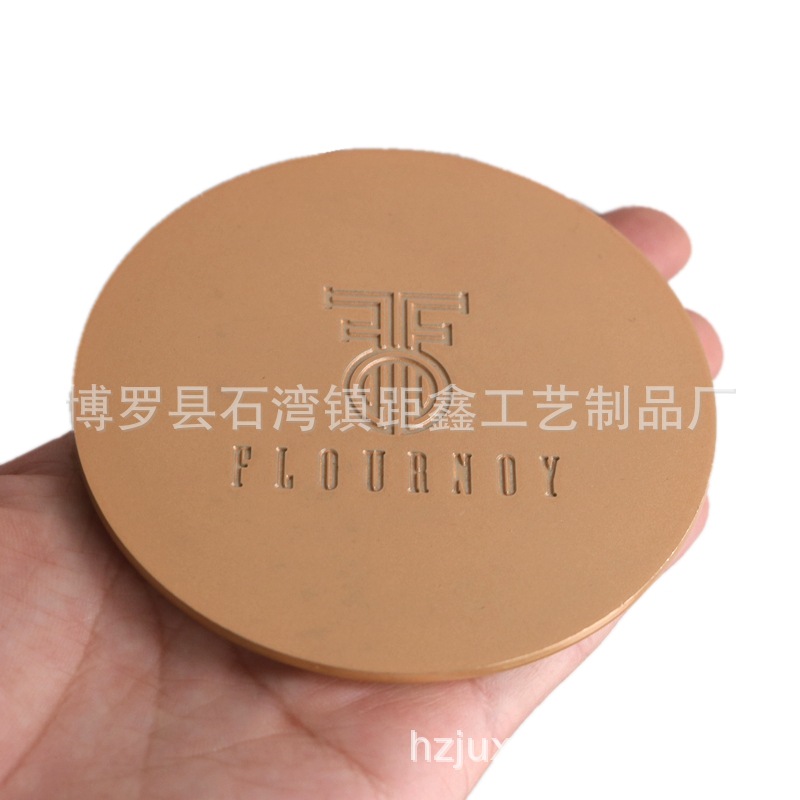 多款現模鋅合金杯蓋蠟燭香薰燭台蓋子免費設計LOGO電鍍香水蓋子金