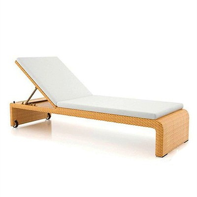 Tumbonas al aire libre patio balcón cama de ocio de ratán silla de playa piscina spa spa club tumbonas de ratán