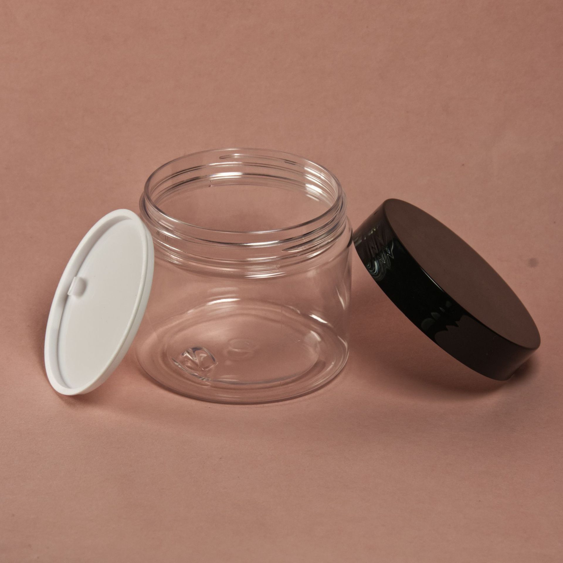 Lugar de fábrica Botella de boca de PET Botella de almacenamiento de crema 67 Crema dental Exfoliante Botella de plástico cosmética Tarro de embalaje