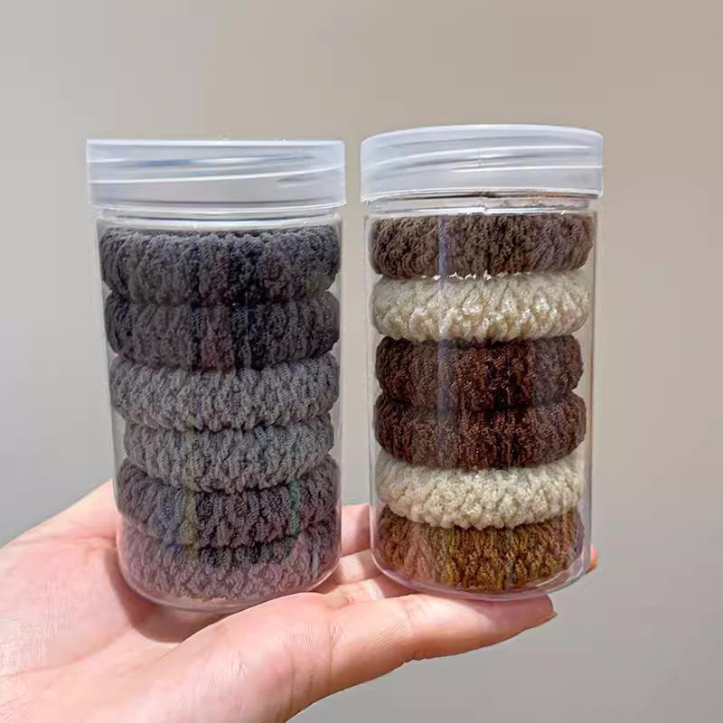 Cuerda de pelo de cola de caballo alta banda de goma lazo de pelo femenino alta elasticidad durable ensanchado engrosado banda de pelo cuerda de pelo cubierta de cuero accesorios para el cabello