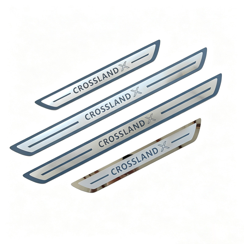 Opel Grandland X/Crosslandx Welcome Pedal Modified Threshold Strip Stainless Steel Trunk Guard Plate