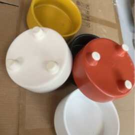 厂家批发亚光陶瓷狗狗三脚食具宠物碗防打翻护颈狗粮狗盆大型狗碗
