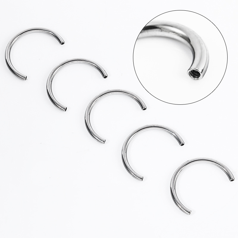 Labret piercing jewelry detail image
