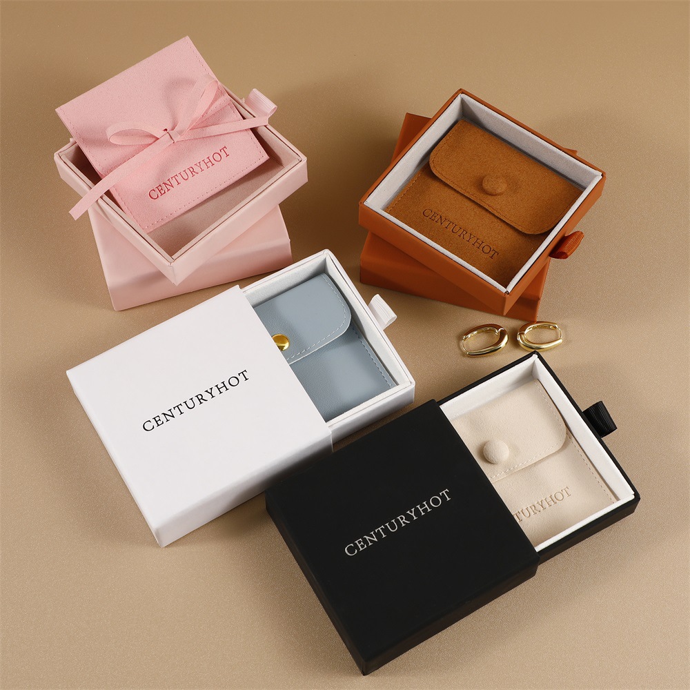 50 PCS/Package Paper Simple Style Classic Style Daily Solid Color Jewelry Boxes display picture 7