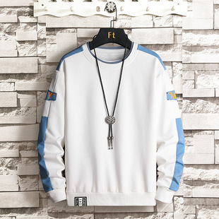 Spring and Autumn New Men's Loose Fashion Long-Sleeve Trendy Korean-Style Printed Sweatshirt Ins Versatile Casual Top
