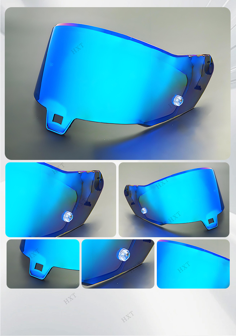 Suitable for Sr10 Helmet Lenses, Motorcycle Helmet Lenses, R10 High-Transparency Day and Night Universal Color-Changing Anti-Fog Lens Accessories