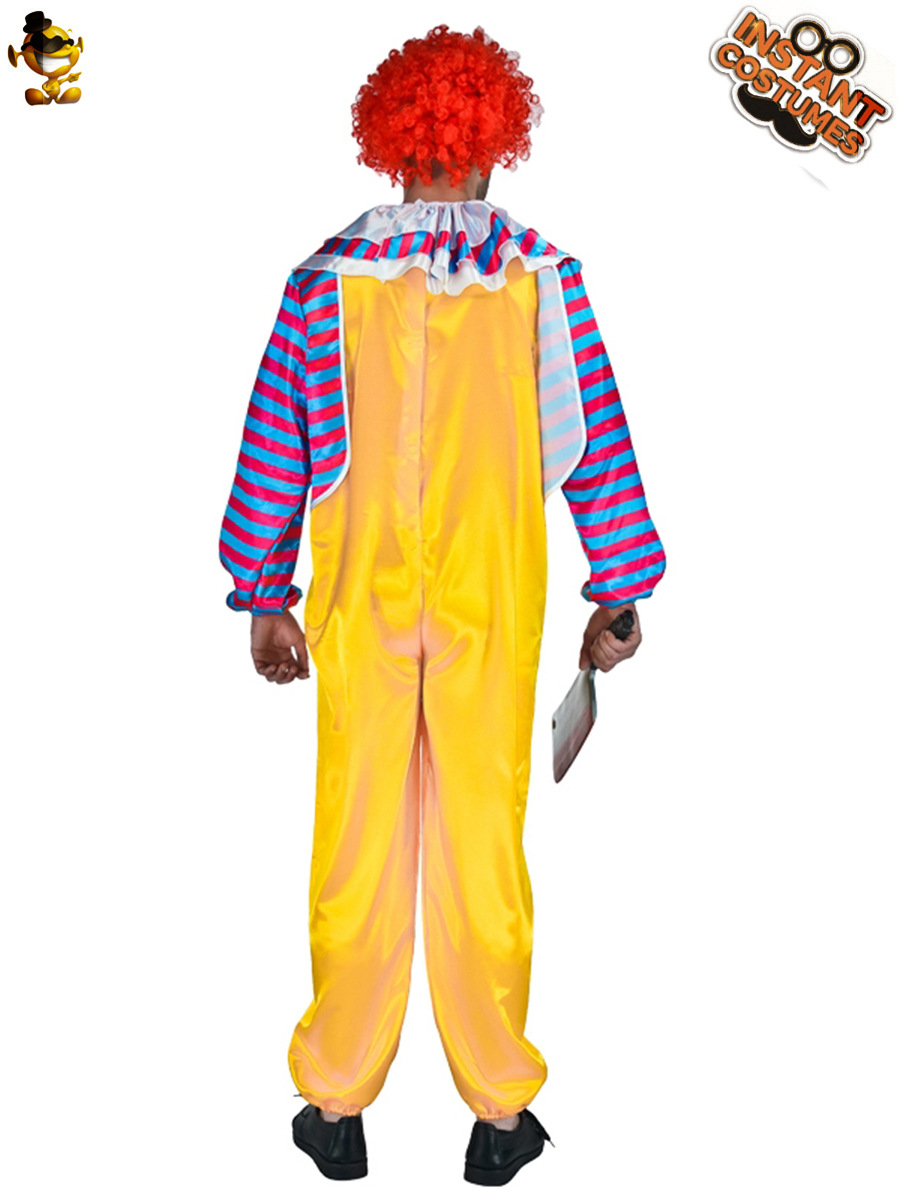 Halloween adulto macho grande horror evil matando payaso etapa rendimiento traje Cosplay del partido