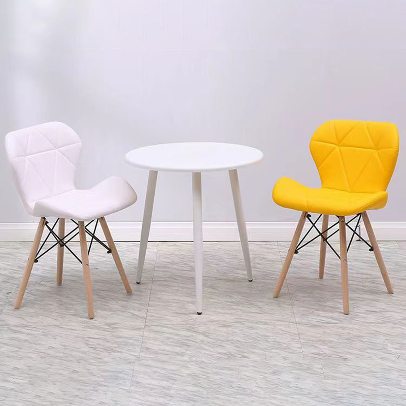 Silla de radar de bolsa blanda, diseño creativo, cafetería, tienda de té con leche, silla de comedor para el hogar, silla Eames, silla de mariposa de bolsa blanda