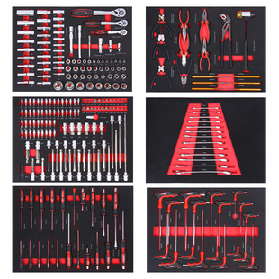 252-Piece Tool Cart Tool Set, Auto Repair Set, Chrome Vanadium Steel Auto Repair Shop Multi-Specification Tool Set