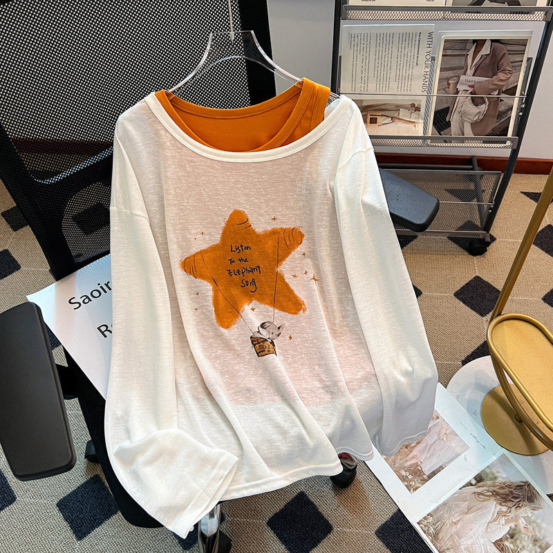 Korean-style one-shoulder long-sleeve sun protection top paired with a camisole for women, 2026 summer new two-piece set