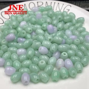 Manufacturers wholesale Myanmar natural jade A rice beads jade beads jewelry