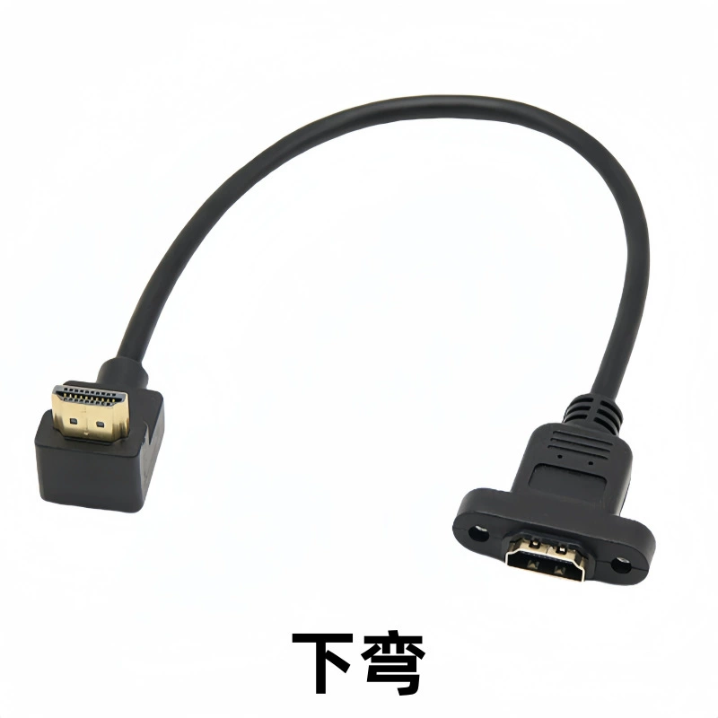 HDMI удлинитель (MKD) HDMI 2.0/1.4, 4K@60Гц, женский разъем с ушками, крепление винтовое