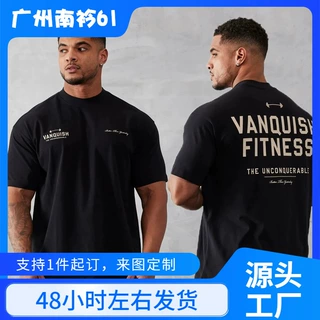 180g棉T跨境Men's Gym T-Shirt Summer 2026 Sports Fitness Cott