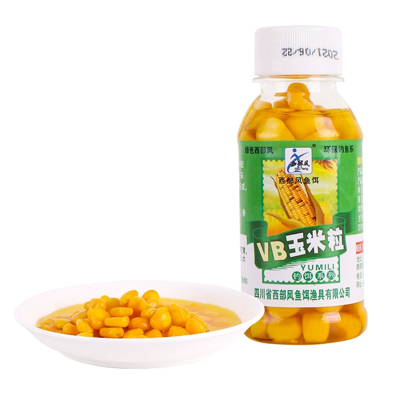 西部风 VB corn bait fishing hook particle bait grass carp carp sweet tender corn bottle fishing bait