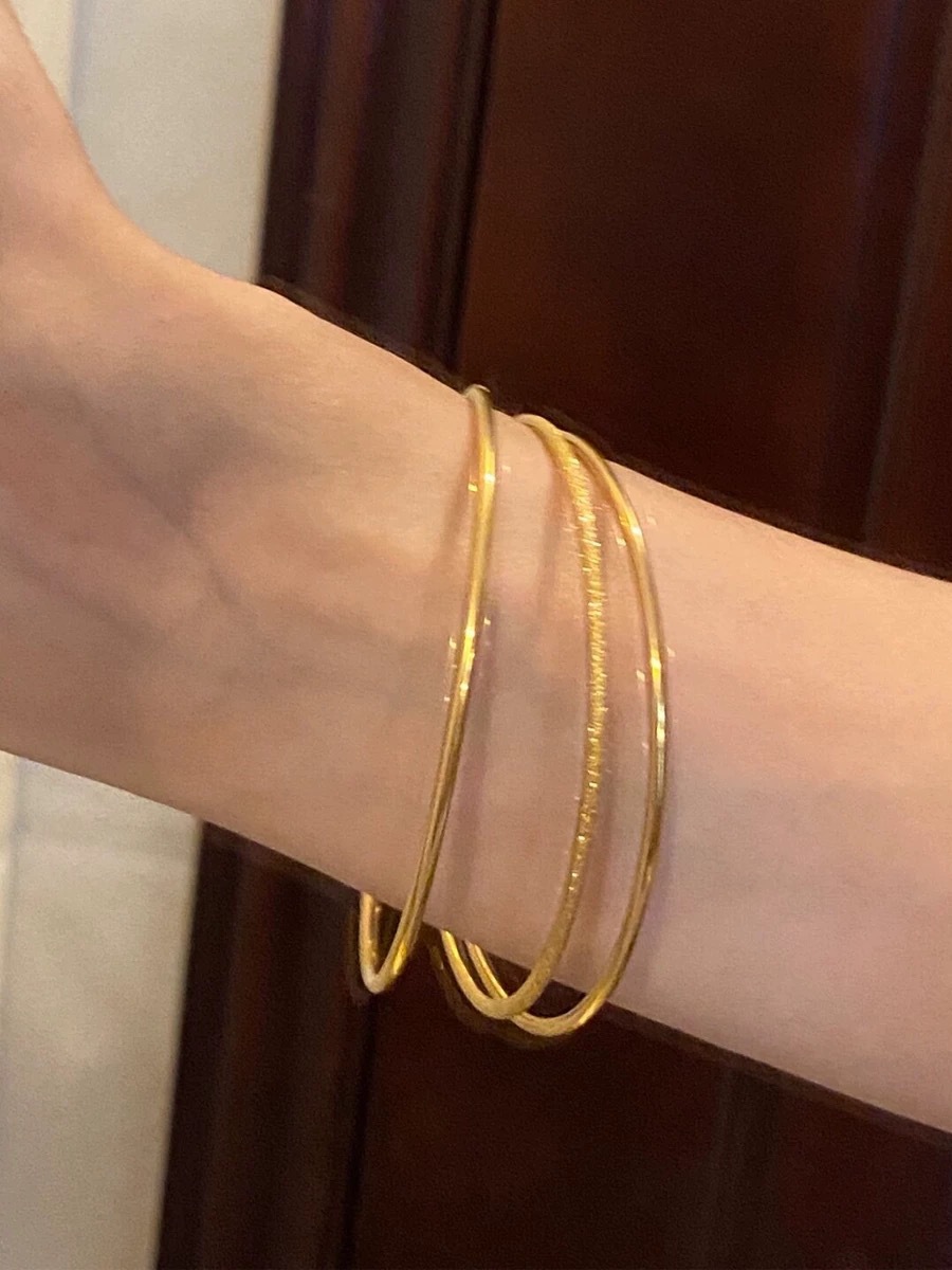 Jindian Same-style Three-generation Three-generation Three-generation Bracelet Women's Superior Sense Two-light One-sand Long-standing Color-free All-_voghion.com