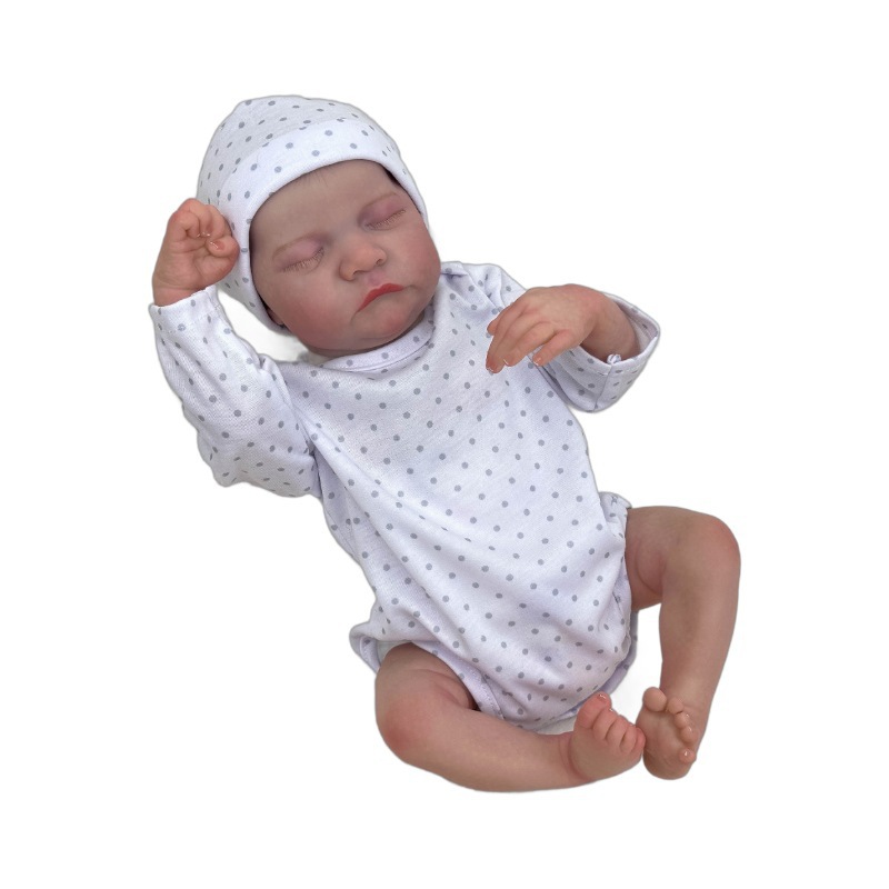 Vi heavy Le17 pulgadas muñecas de cabello de goma de plástico para bebés suaves venta caliente transfronterizos hechos a mano suave imitación transfronterizos