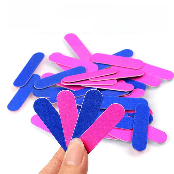 Manicure file Mini 5cm nail file double-sided nail rubbing strip nail rubbing strip matte strip small rubbing strip