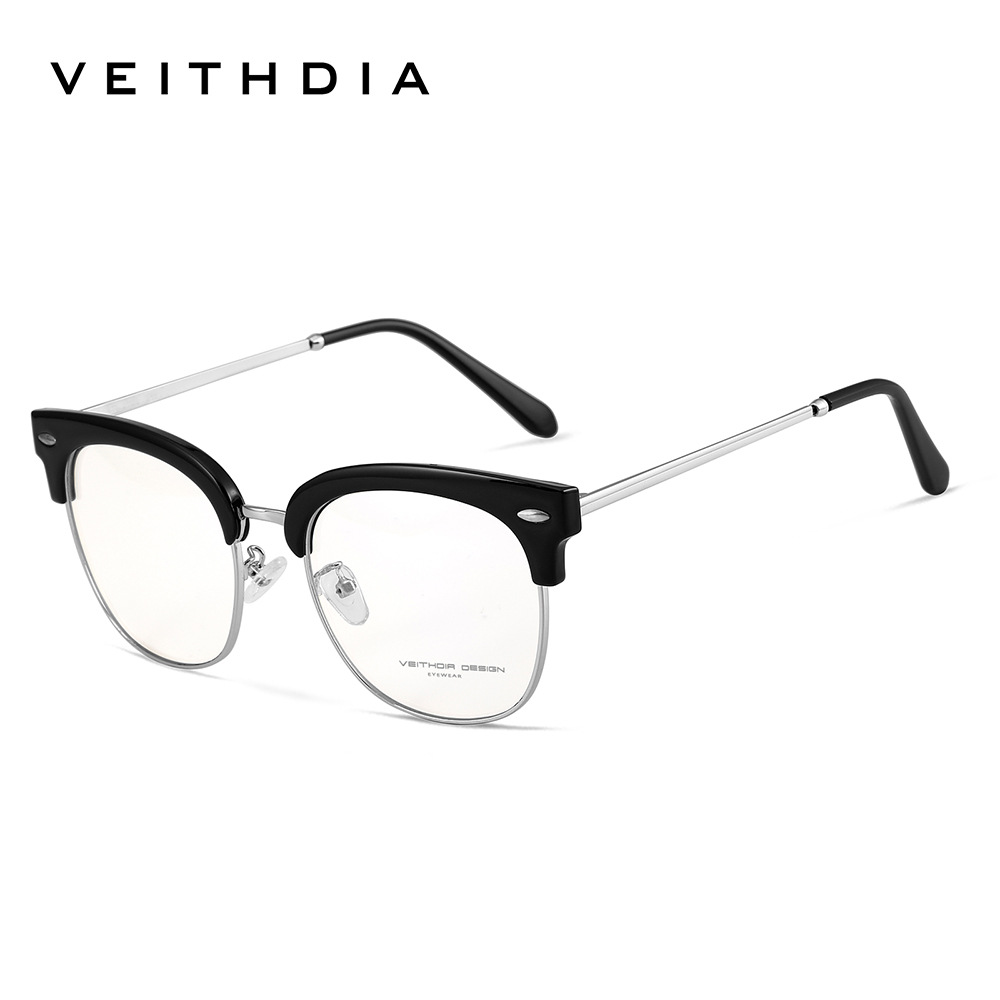 Marco negro y plateado (lente anti-azul)