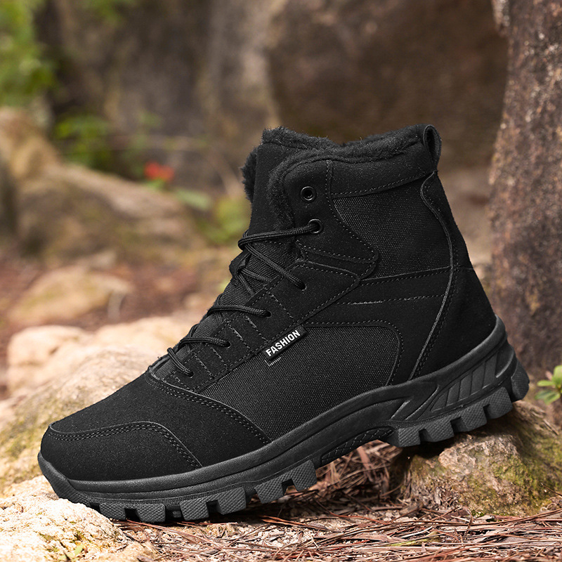 Zapatos de montaña al aire libre de explosión transfronteriza, zapatos de montaña antideslizantes y resistentes al desgaste de hombre, zapatos de montaña de crucero, amortiguación ligera y tercifeo