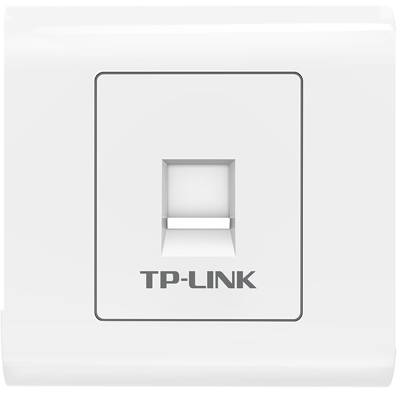 普联（TP-LINK）单口网络信息面板 86型工程电脑光纤宽带网线插
