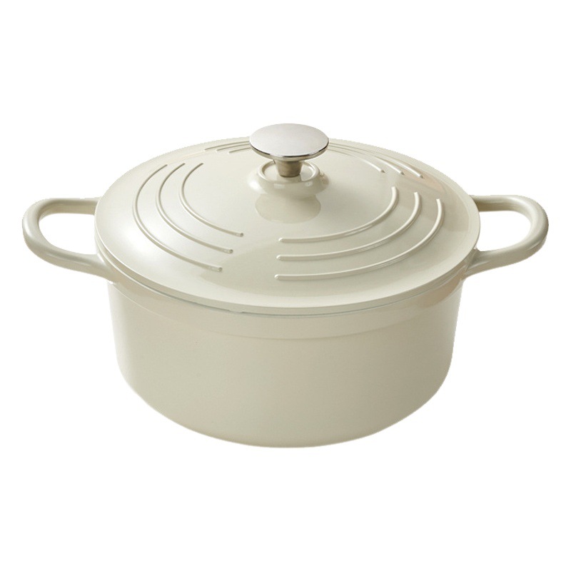 Mingjue British Enamel Pot Aluminum Alloy Household Stew Pot Stew Pot Casserole Soup Pot Braised Pot Non-stick Pan for Induction Cooker