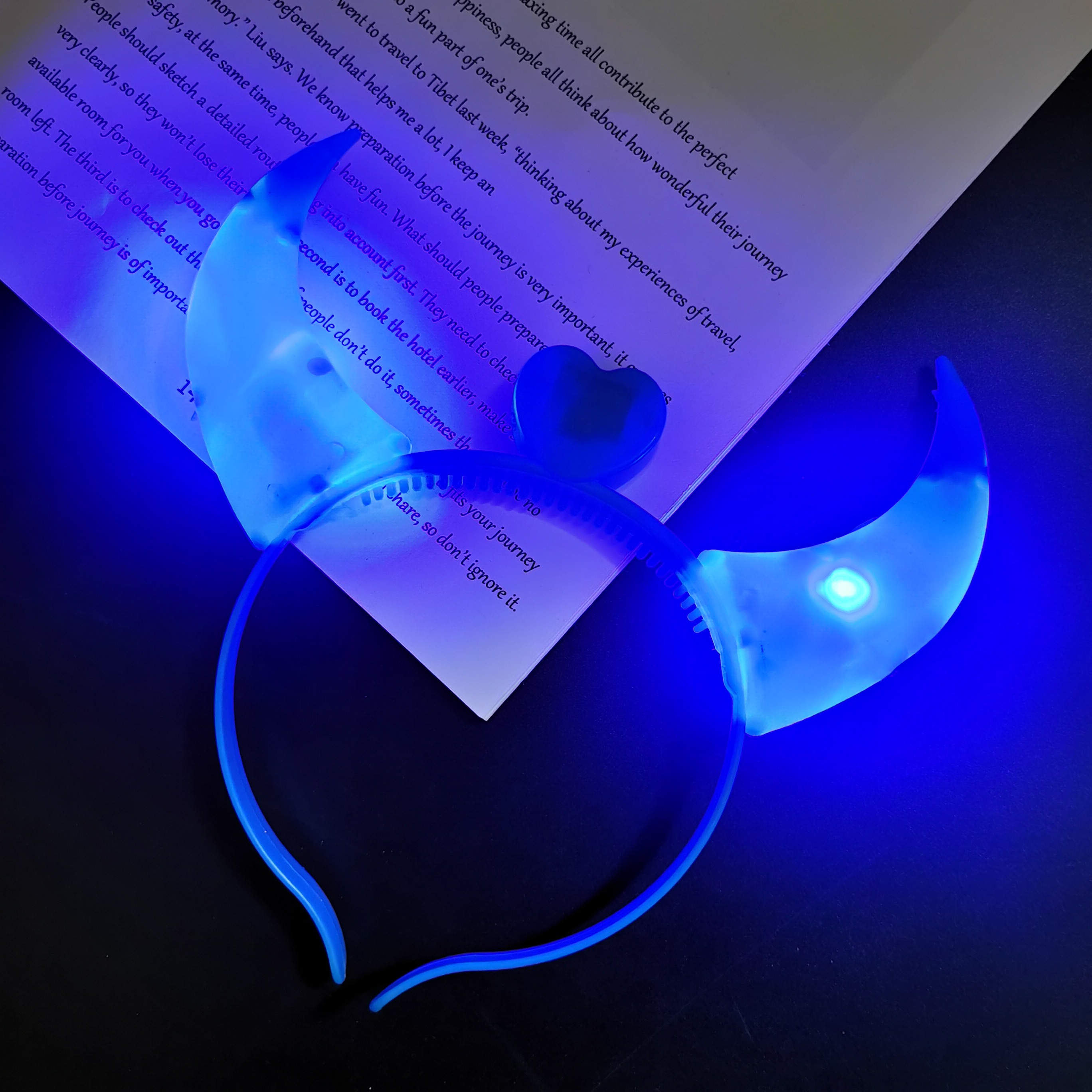 Azul aro de Cuerno de vaca