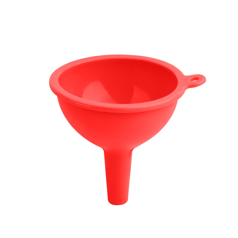 Suministro directo de fábrica embudo de silicona conjunto de tres piezas embudo de aceite de cocina embudo de vino embudo de sub-embalaje del hogar resistencia a altas temperaturas