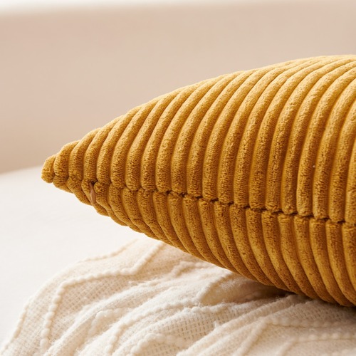 Corduroy Striped Throw Pillow Cushion Cross-border Amazon Sofa Office Bedside Bay Window Cushion Cover