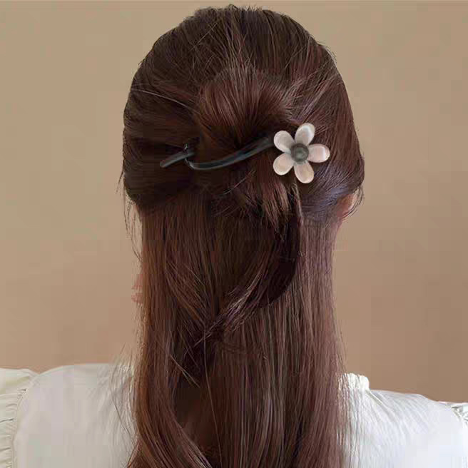 後頭部にツイストクリップが付いた新しいスタイルのワンラインヘアクリップ、軽い高級感と高級感のあるヘアクリップ、女性用のアヒルのくちばしクリップヘッドドレス|undefined